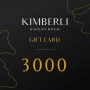 GIFT CARD FOR THE AMOUNT OF 3 000 UAH.