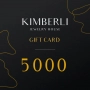 GIFT CARD FOR THE AMOUNT OF 5 000 UAH.