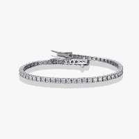 Tennis bracelet with diamonds in white gold - Бр3026.1