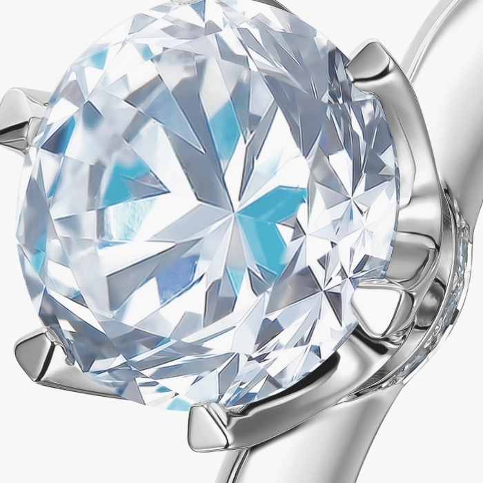 Кольцо из белого золота с бриллиантом 1,7 карат - К100042.75