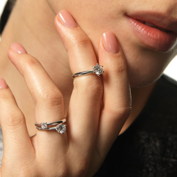 Кольцо для помолвки с бриллиантом - К100042