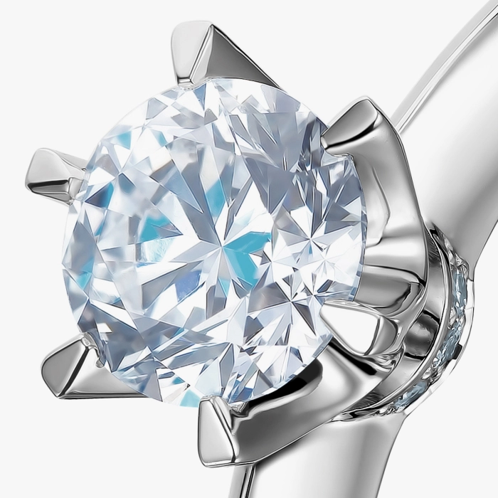 Каблучка для заручин з діамантом - К100042