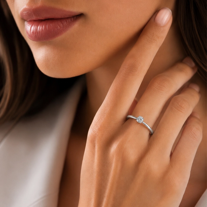 Diamond Engagement Ring 0,3 carat - К100042.43