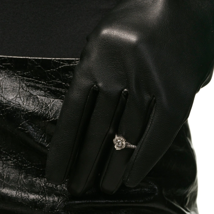 Кольцо из белого золота с бриллиантами - К100043