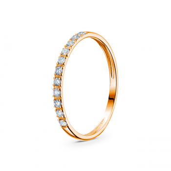 GOLD RING WITH DIAMONDS - К100051