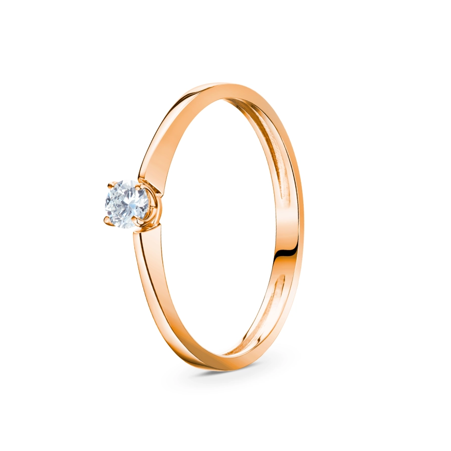 ЗОЛОТОЕ КОЛЬЦО С БРИЛЛИАНТОМ - К100054