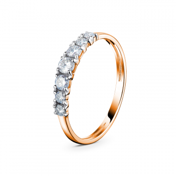 GOLD RING WITH DIAMONDS - К100058