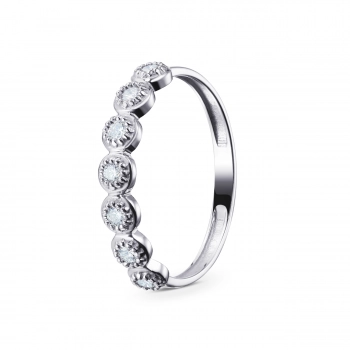 GOLD RING WITH DIAMONDS - К100078