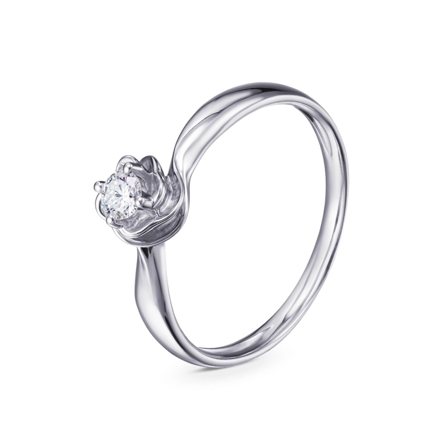 GOLD RING WITH DIAMOND - К100102