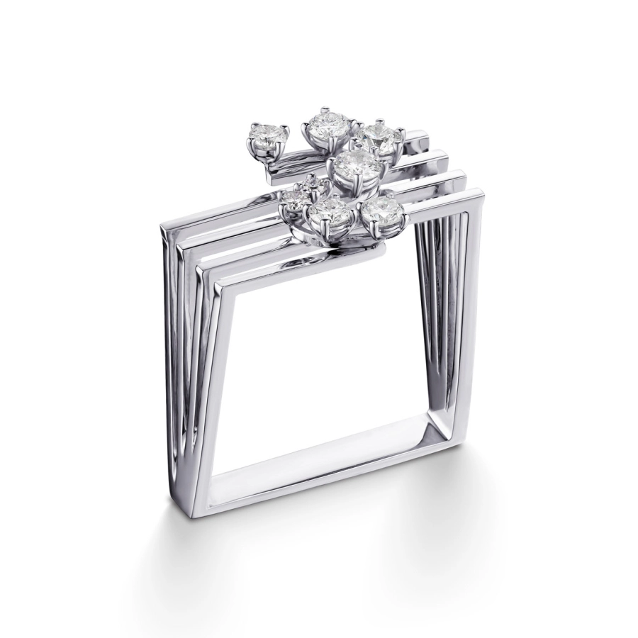 ЗОЛОТА КАБЛУЧКА З ДІАМАНТАМИ - К100113