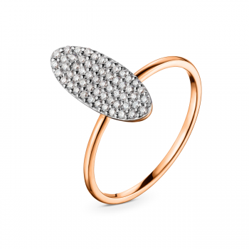 GOLD RING WITH DIAMONDS - К100117