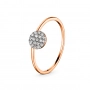 GOLD RING WITH DIAMONDS - К100121