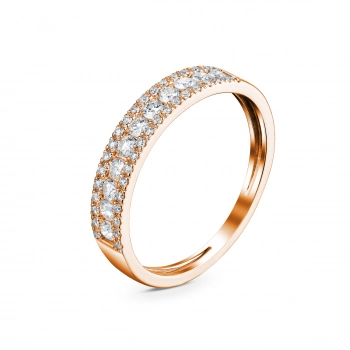 GOLD RING WITH DIAMONDS - К100145