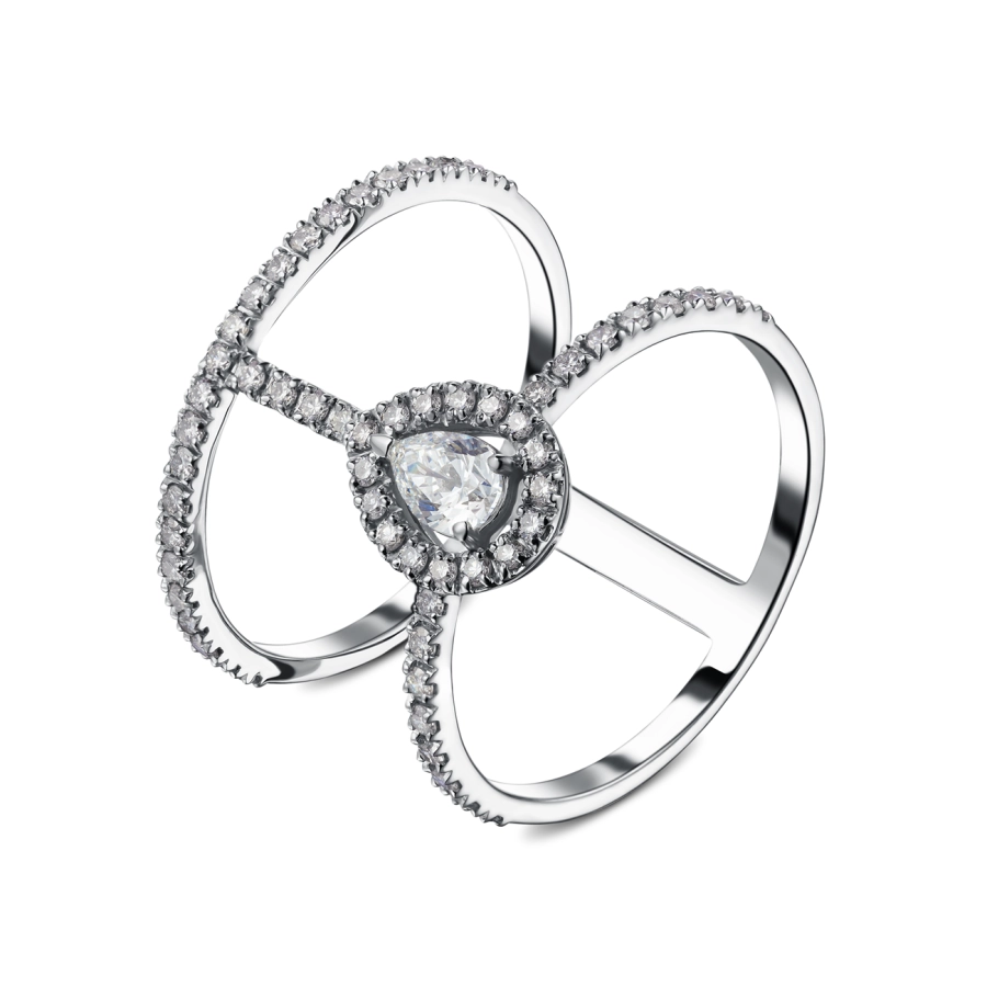 ЗОЛОТОЕ КОЛЬЦО С БРИЛЛИАНТАМИ - К100199