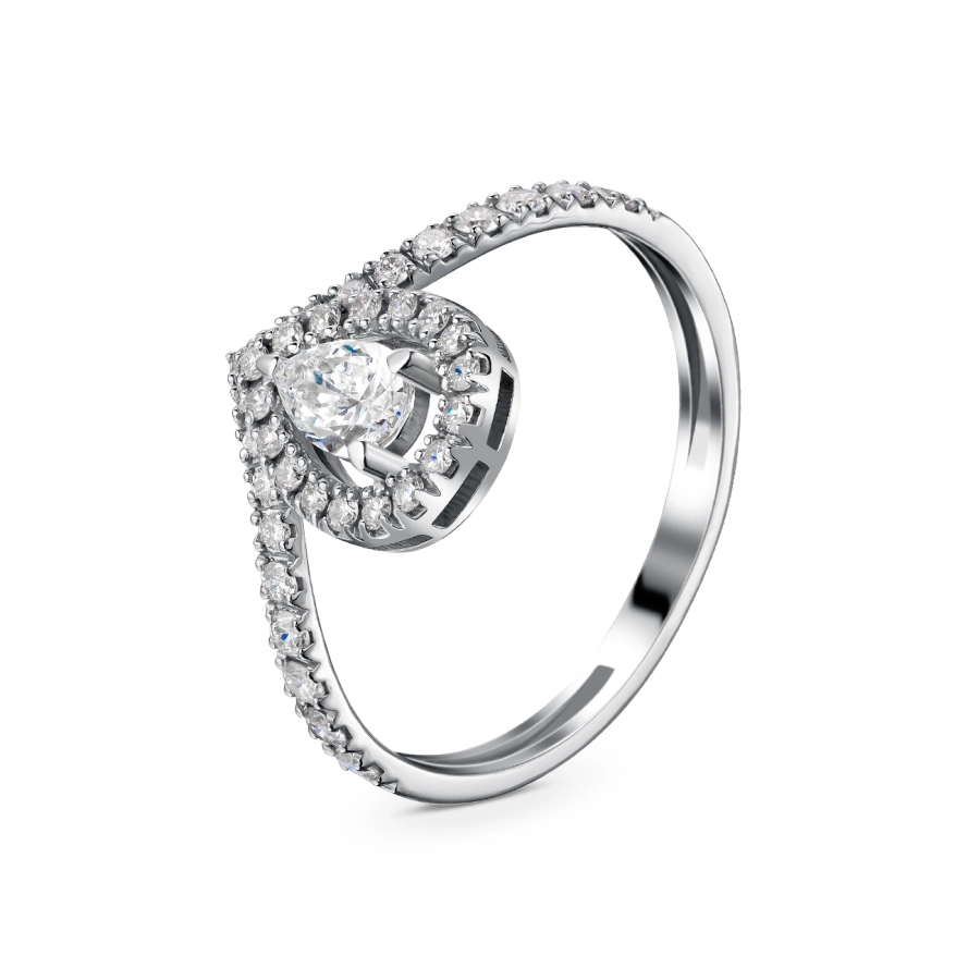 ЗОЛОТОЕ КОЛЬЦО С БРИЛЛИАНТАМИ - К100205