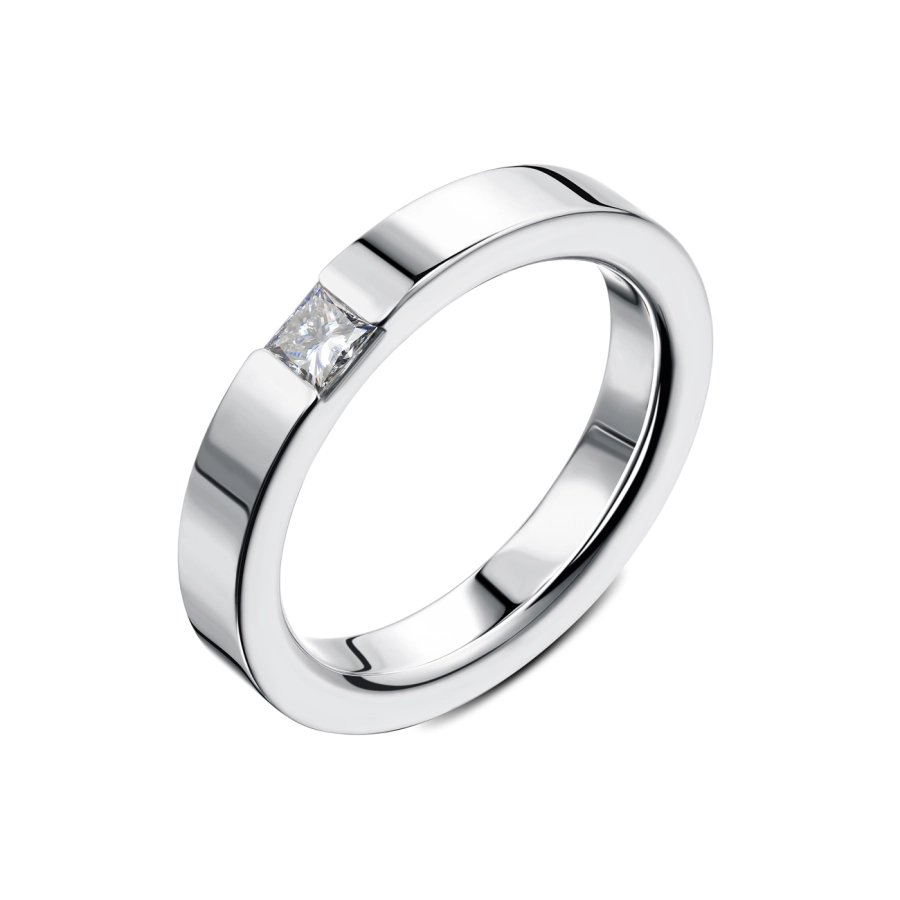 ЗОЛОТА ОБРУЧКА З ДІАМАНТОМ - К100220