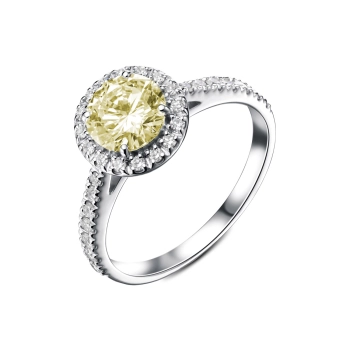 GOLD RING WITH DIAMONDS - К100322