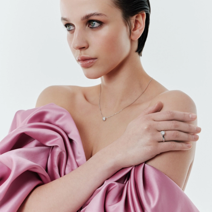 Кольцо из белого золота с бриллиантом 1,5 карат - К100324.75