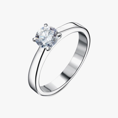 Classic White Gold Diamond Ring 0.59 ct - К100324