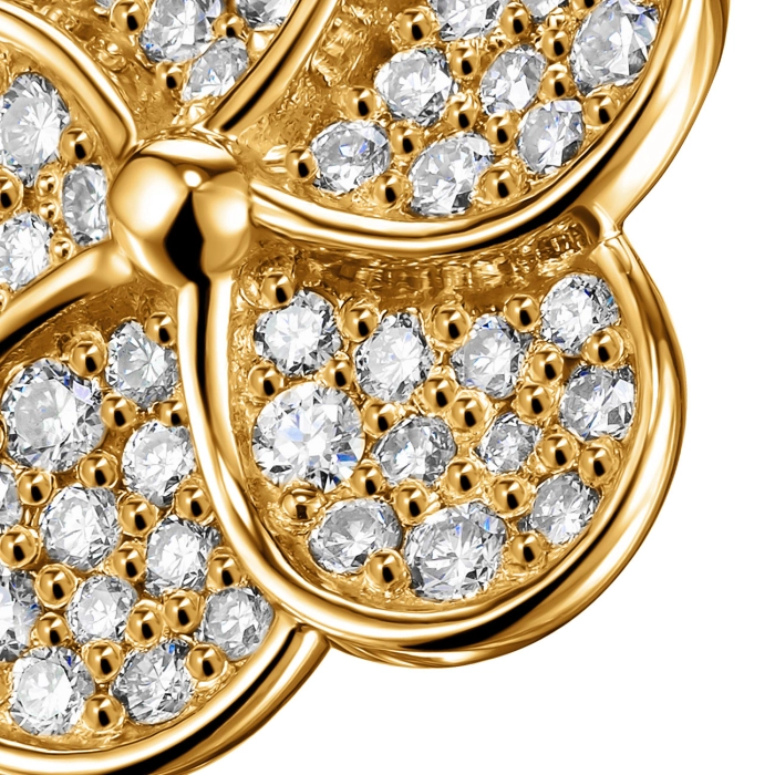 GOLD RING WITH DIAMONDS - К100328