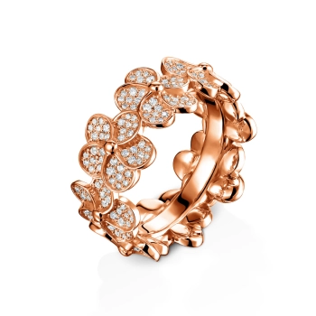 GOLD RING WITH DIAMONDS - К100329