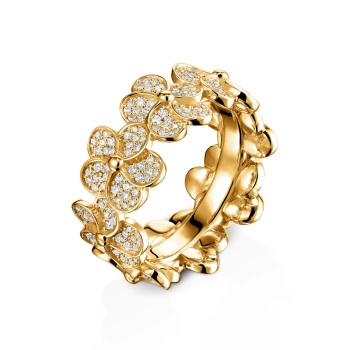 GOLD RING WITH DIAMONDS - К100329