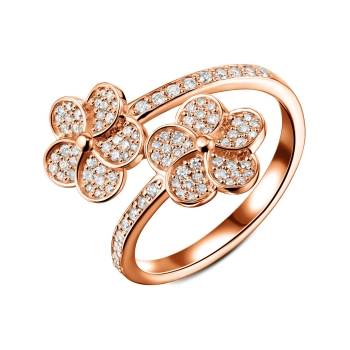 GOLD RING WITH DIAMONDS - К100330