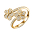 GOLD RING WITH DIAMONDS - К100330