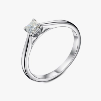 Princess Cut Diamond Ring in White Gold - К100342