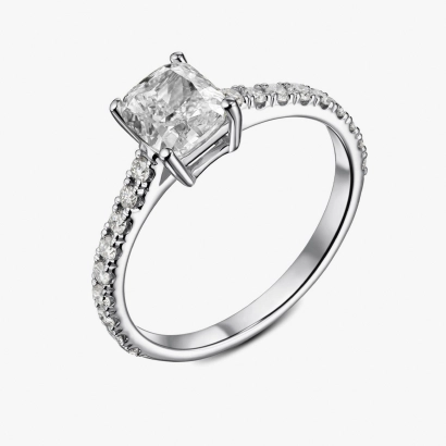 White Gold and Diamond Ring - К100351