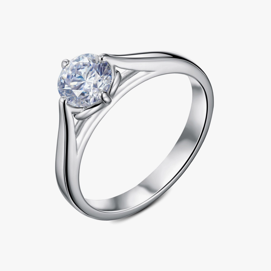 0.7 Carat Diamond Ring in White Gold - К100352