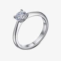 Золотое кольцо с бриллиантом 0,5 карат - К100374