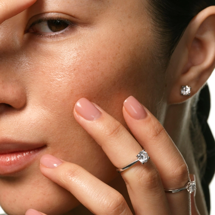 Золота каблучка з діамантом "Принцеса" - К100396.69