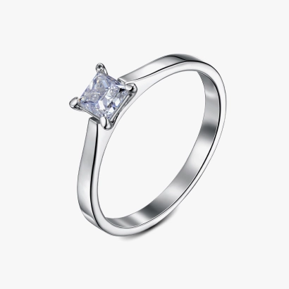 Каблучка «Royal Prism» з діамантом принцеса - К100397