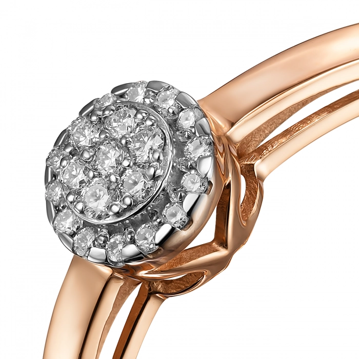 GOLD RING WITH DIAMONDS - K1007