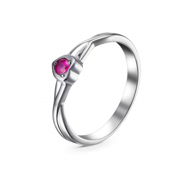GOLD RING WITH RUBY - К1086