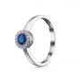 GOLD RING WITH SAPPHIRE AND DIAMONDS - К1124с