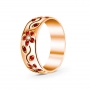GOLD RING WITH RUBIES AND DIAMONDS - K1199