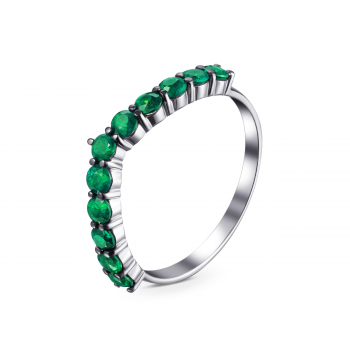 GOLD RING WITH EMERALDS - К1203и