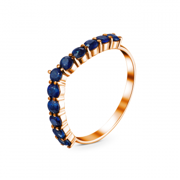 GOLD RING WITH SAPPHIRES - K1203