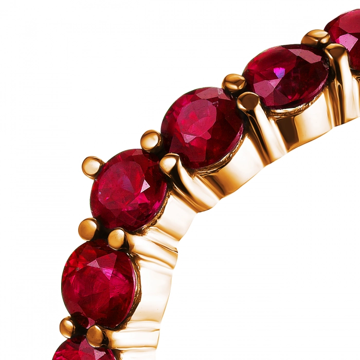 GOLD RING WITH RUBIES - К1203