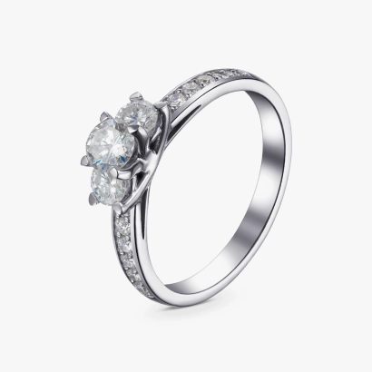 White Gold Diamond Ring - K1204
