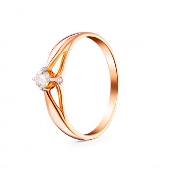 GOLD RING WITH DIAMONDS - K1212