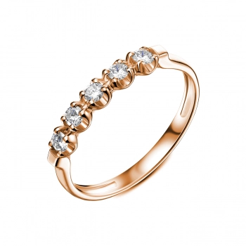 GOLD RING WITH DIAMONDS - K1328