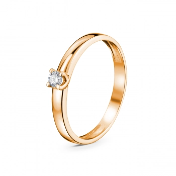 GOLD RING WITH DIAMOND - K1333