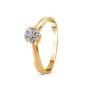 GOLD RING WITH DIAMOND - K1725