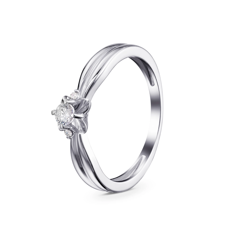 ЗОЛОТА КАБЛУЧКА З ДІАМАНТАМИ - К1844