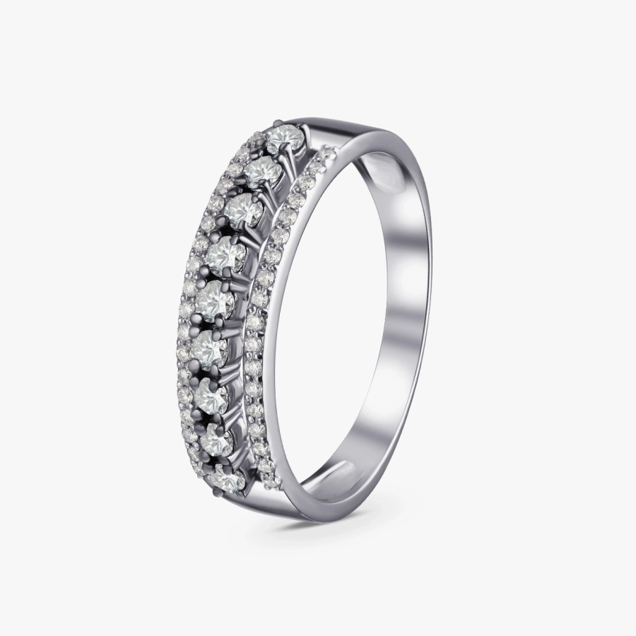 ЗОЛОТОЕ КОЛЬЦО С БРИЛЛИАНТАМИ - К1845