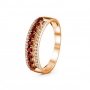 GOLD RING WITH RUBIES AND DIAMONDS - K1845
