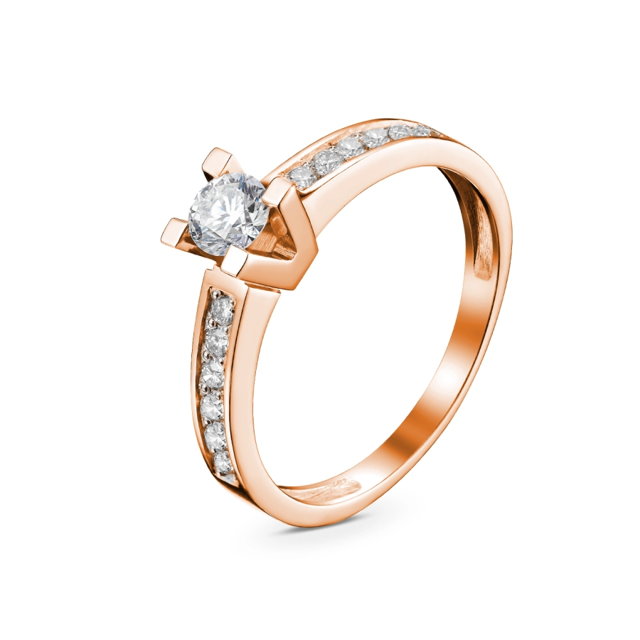 ЗОЛОТОЕ КОЛЬЦО С БРИЛЛИАНТАМИ - К1888